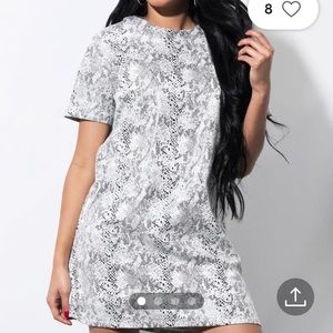 Akira Snakeskin print dress medium